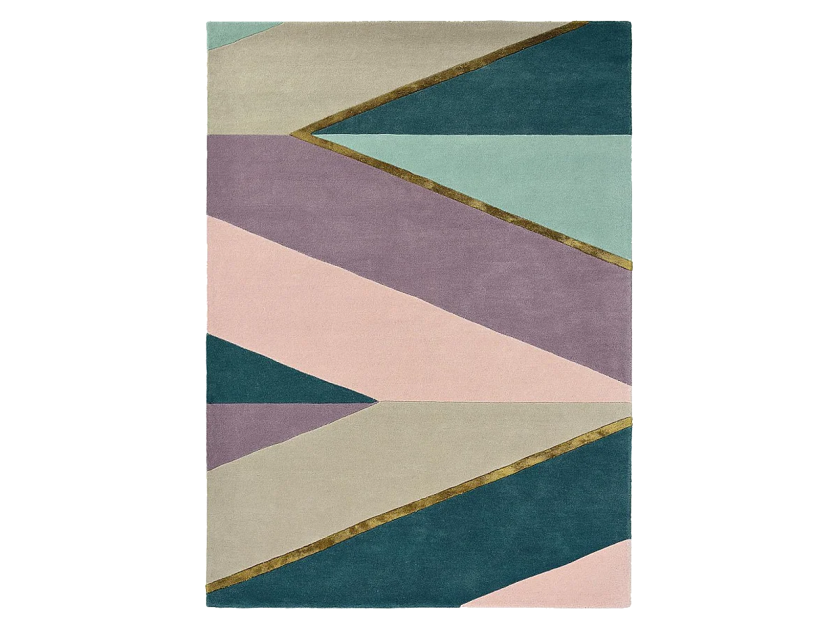 tapis salle à manger 250x350 fait à la main en laine rose et pourpre