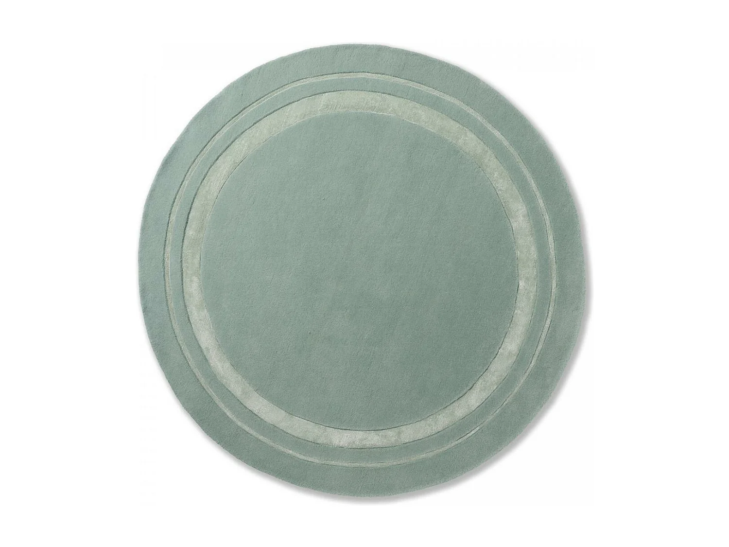 tapis salle à manger 170x240 fait main en laine vert rectangle motif simple