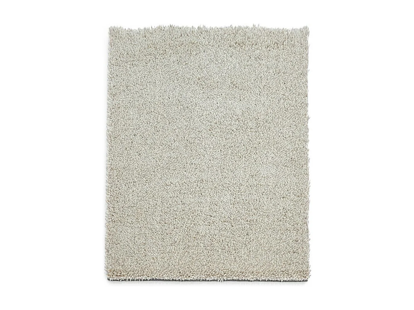 Tapis longs poils shaggy 170x240 rectangle tissé gris et beige en laine