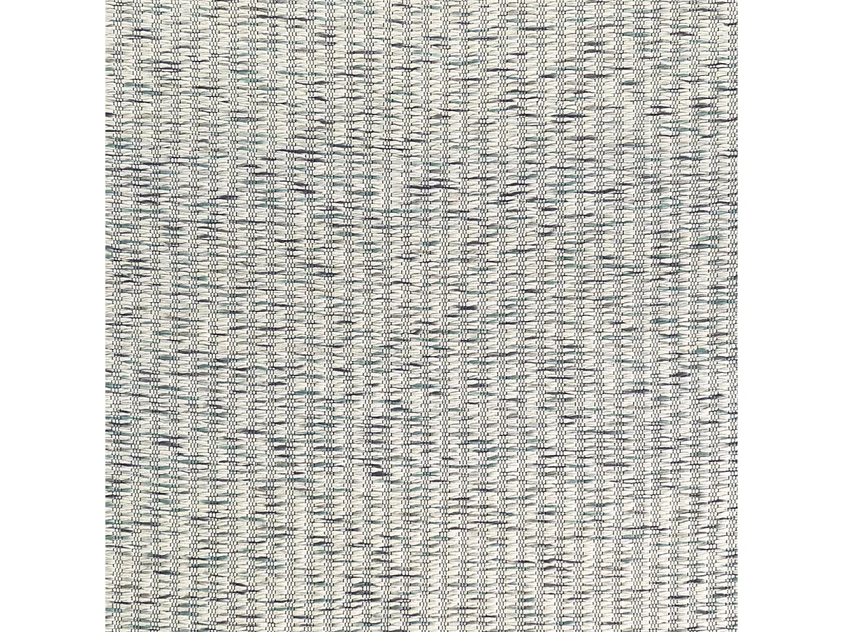 Tapis kilim 200x280 rectangle fait main en laine crème et vert motif faux uni