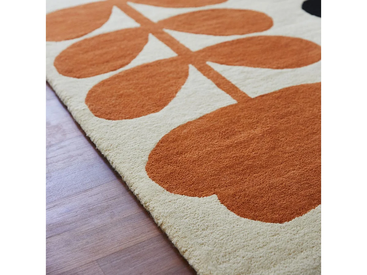 tapis salle à manger 200x280 fait à la main en laine beige et vert