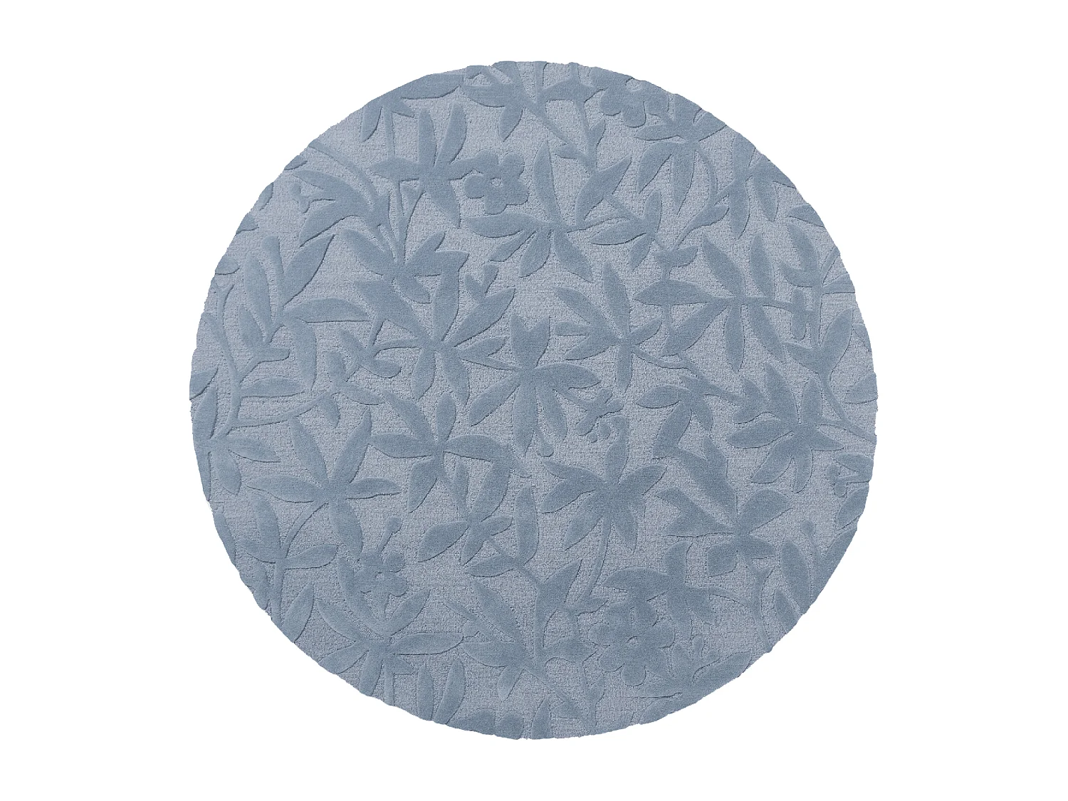 Tappeto rotondo Ø200cm realizzato a mano in lana fantasia floreale per soggiorno CLEAVERS