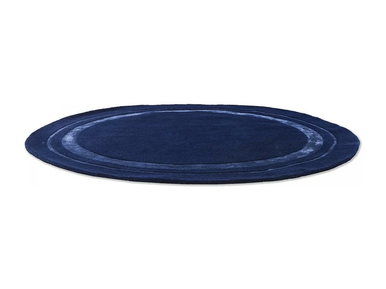 Tapis rond Ø200cm fait main en laine motif simple pour salon REDOOK
