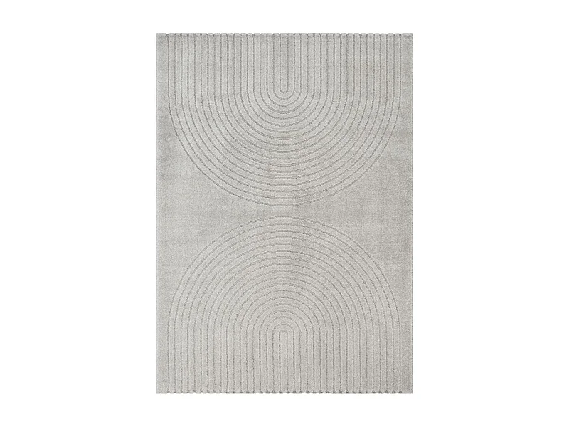 Tapis salon DEMILU 200x280 cm Gris - Tapis Salon doux et soyeux