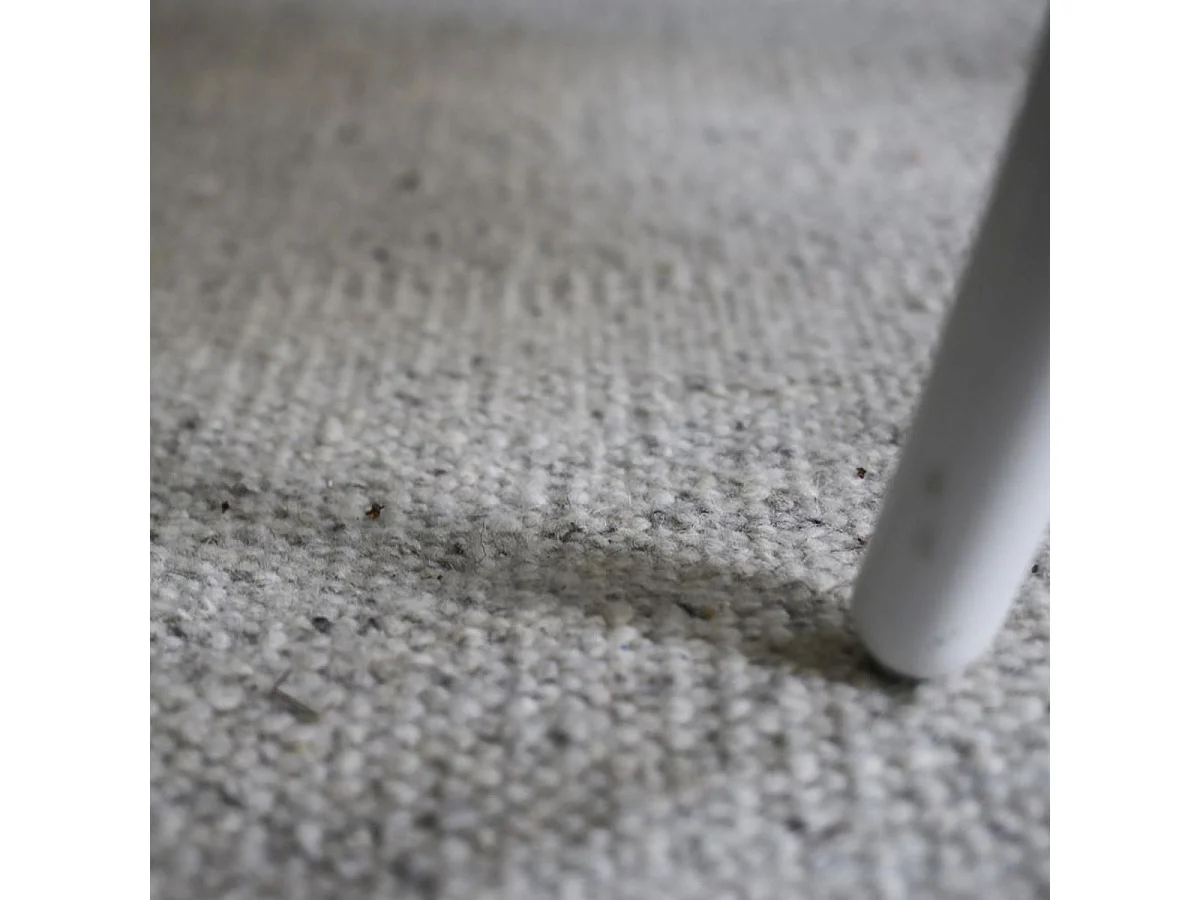 Tapis kilim 200x300 rectangle fait main en laine beige et gris