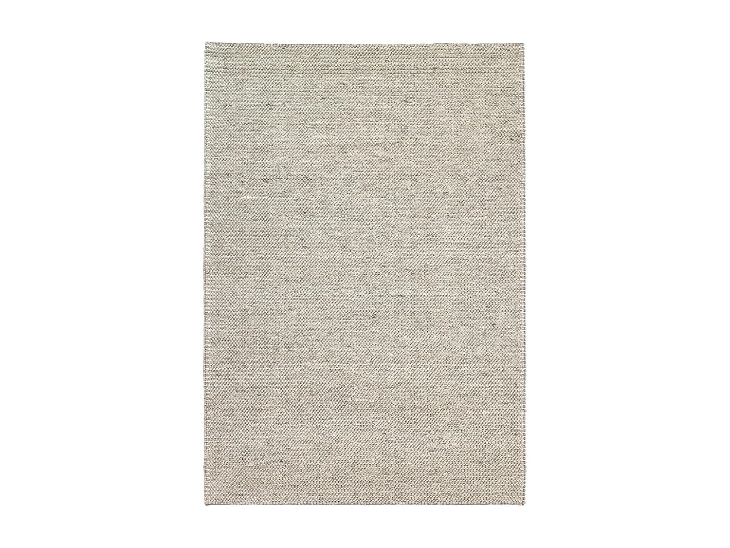 Tapis kilim 140x200 rectangle fait main en laine gris motif uni LOOK 603