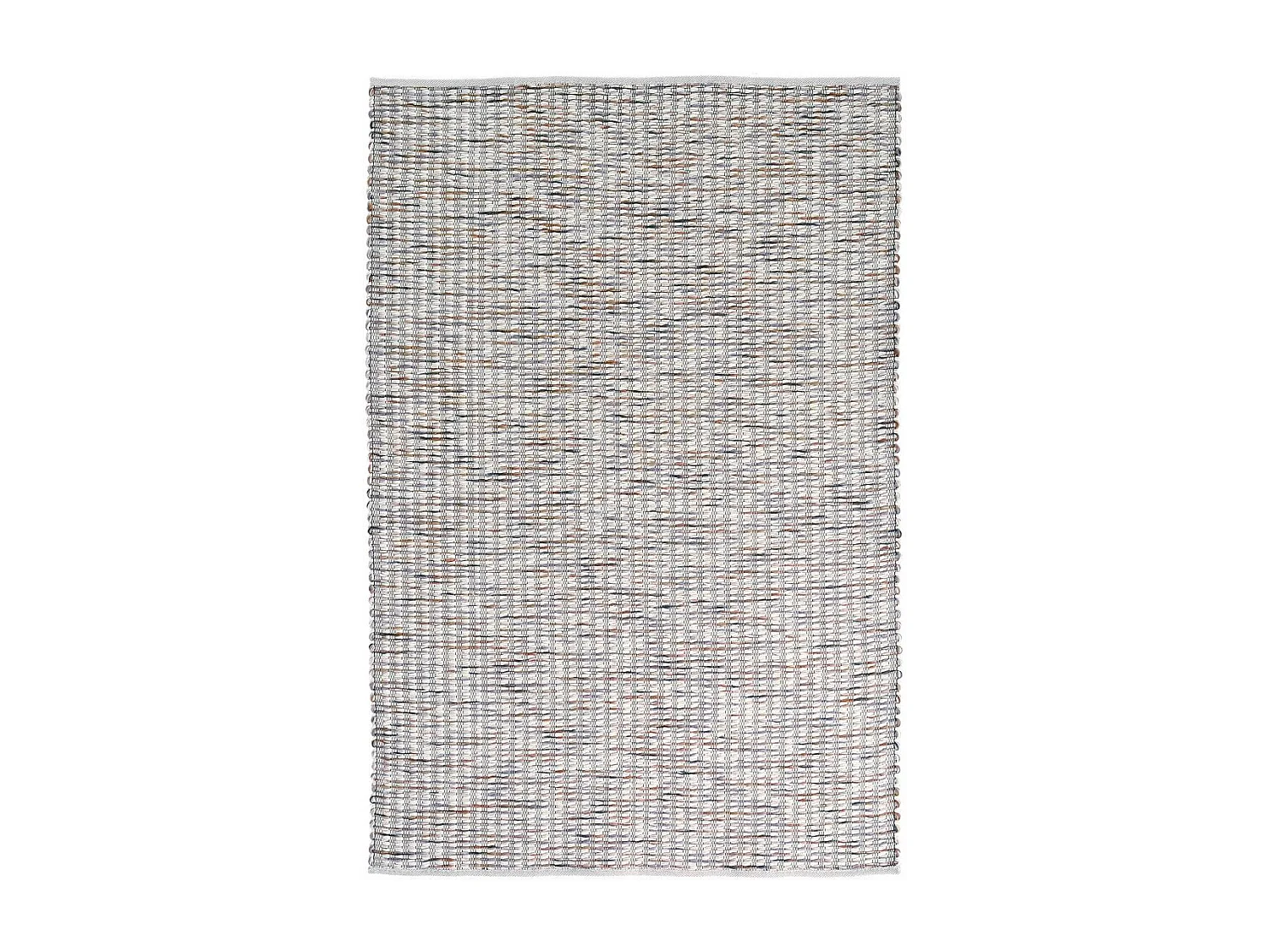 tapis salon 250x350 fait main en laine crème rectangle motif faux uni GRAIN