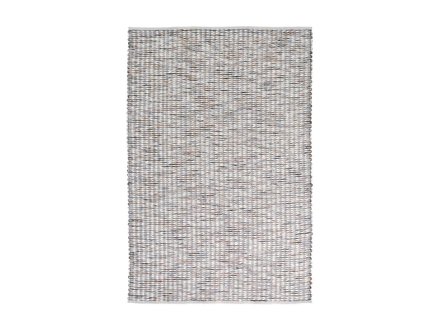 tapis salon 250x350 fait main en laine crème rectangle motif faux uni GRAIN