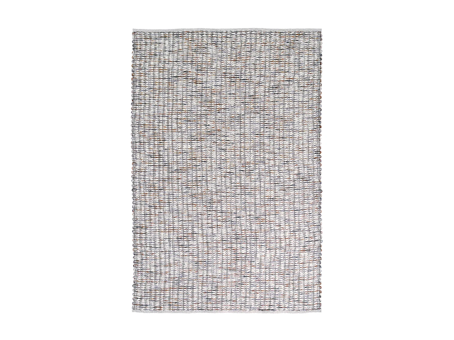 tapis salon 250x350 fait main en laine crème rectangle motif faux uni GRAIN
