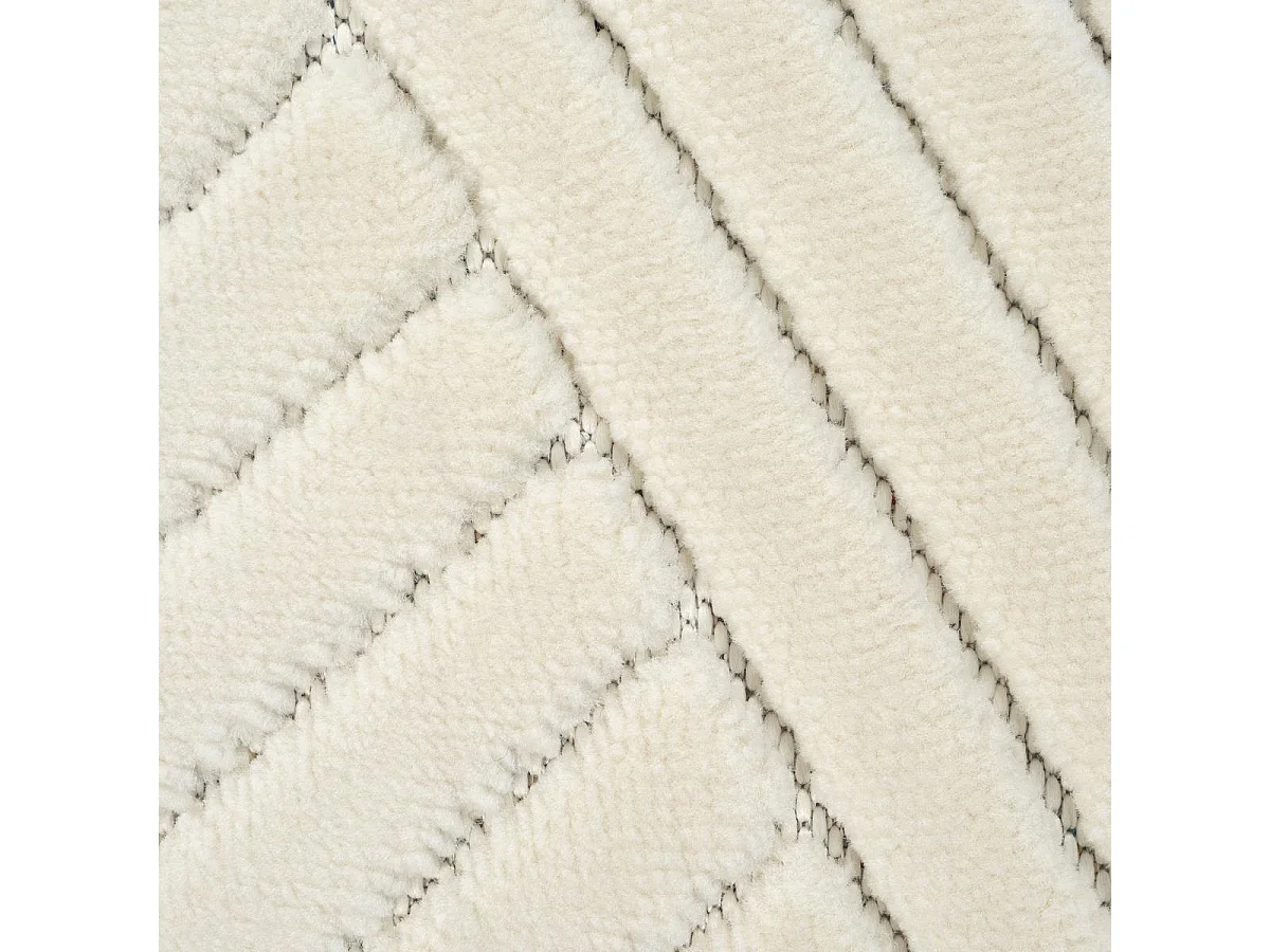 GEMGRAF tappeto da soggiorno 80x150 cm Crema - Tappeto da ingresso morbido e setoso