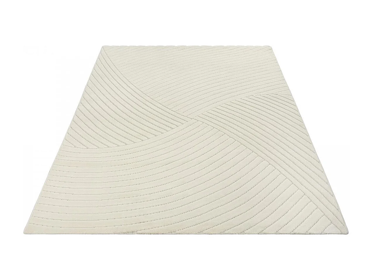 GEMGRAF tappeto da soggiorno 80x150 cm Crema - Tappeto da ingresso morbido e setoso
