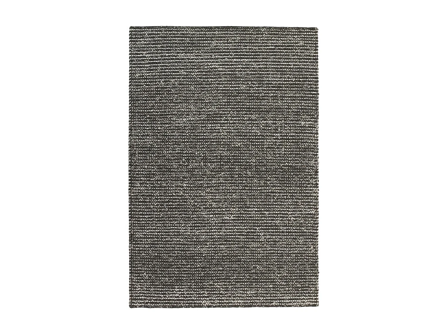 Tapis kilim 140x200 rectangle fait main en laine gris motif uni LOOK 603