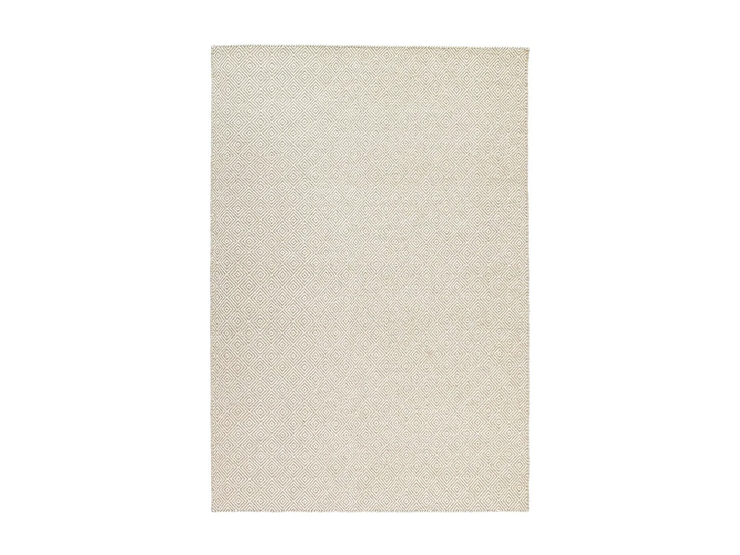 Tapis kilim 200x300 rectangle fait main en laine beige motif géométrique