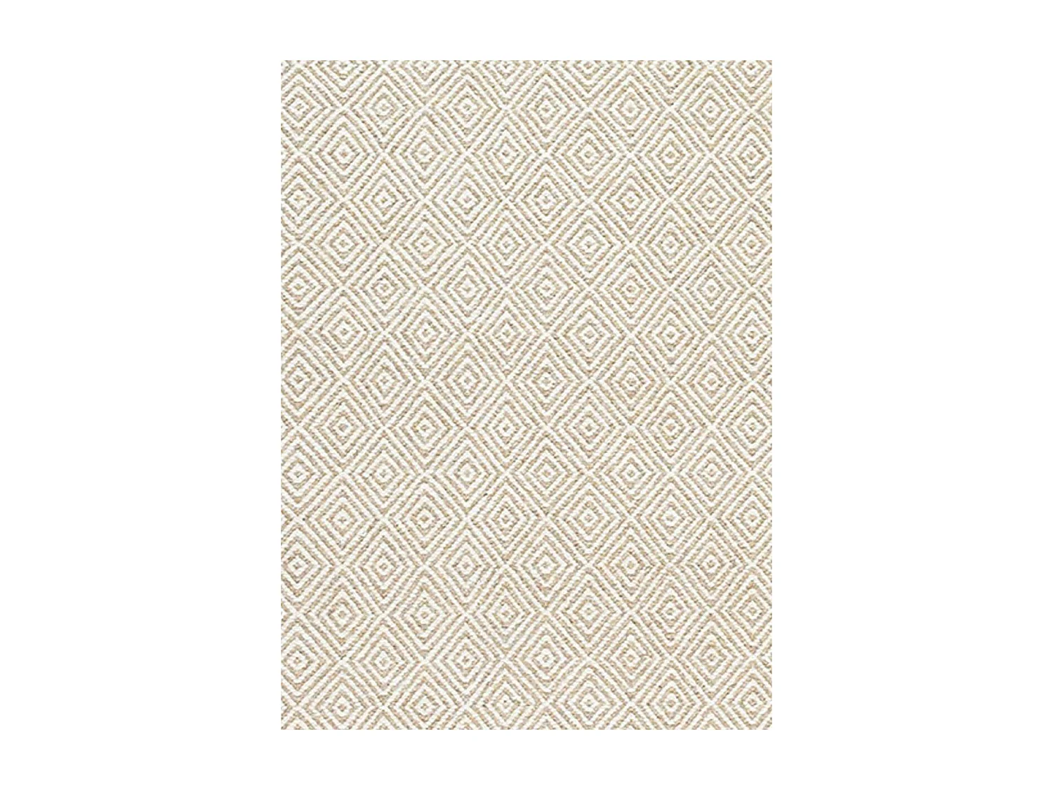 Tapis kilim 200x300 rectangle fait main en laine beige motif géométrique