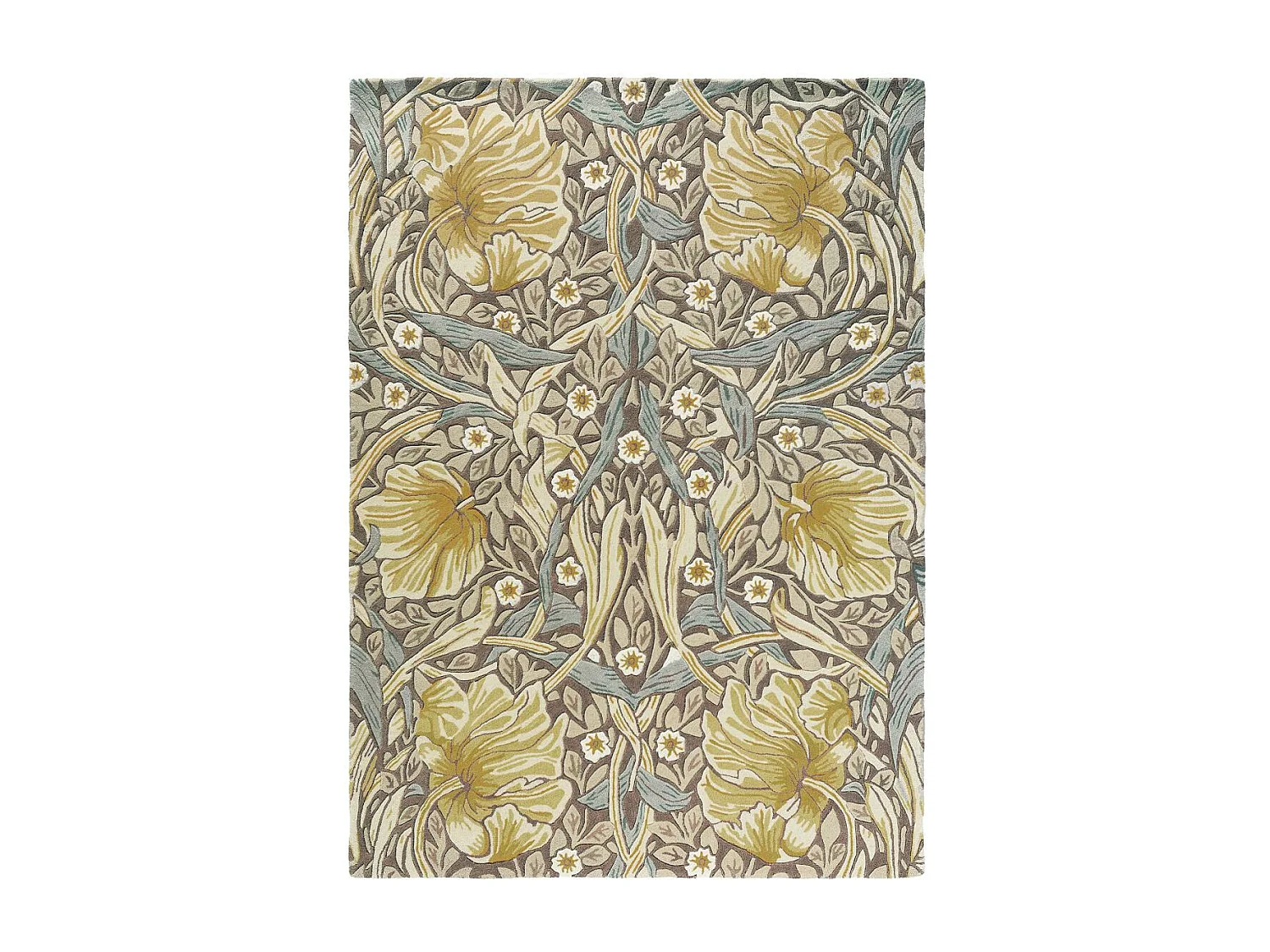 tapis chambre 170x240 fait à la main en laine vert olive et violet