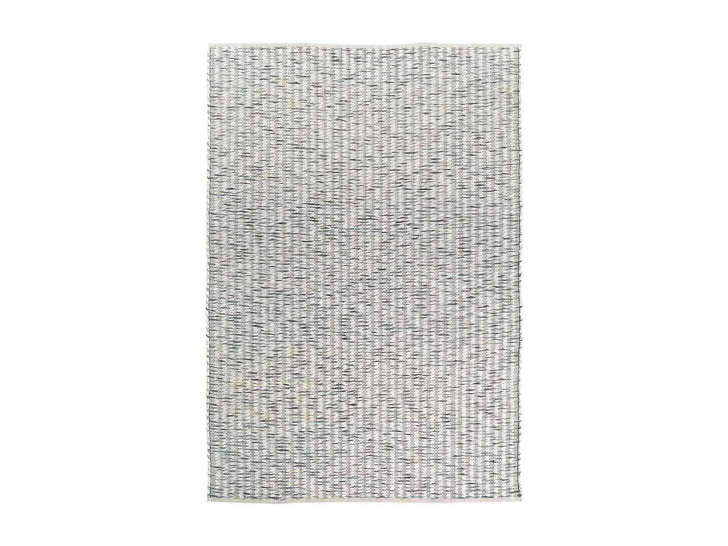 Tappeto Kilim 160x230 rettangolo realizzato a mano in lana panna e verde fantasia tinta unita