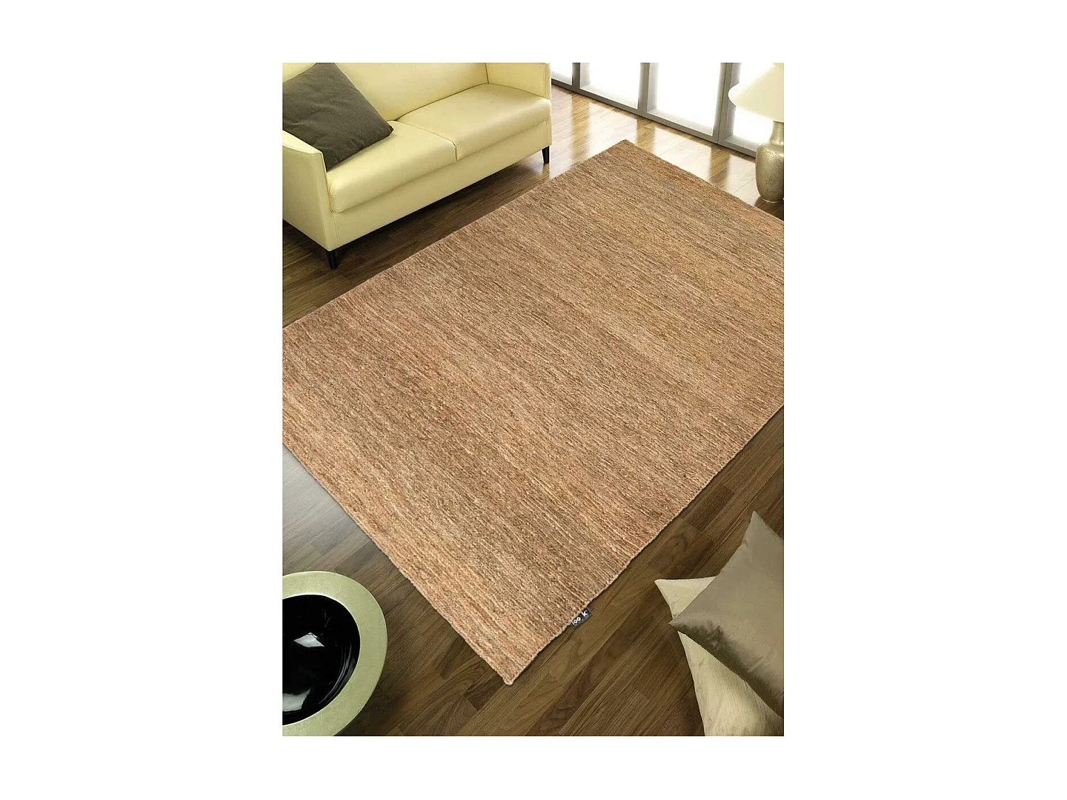 Tappeto kilim fatto a mano in canapa modello semplice LOOK 601