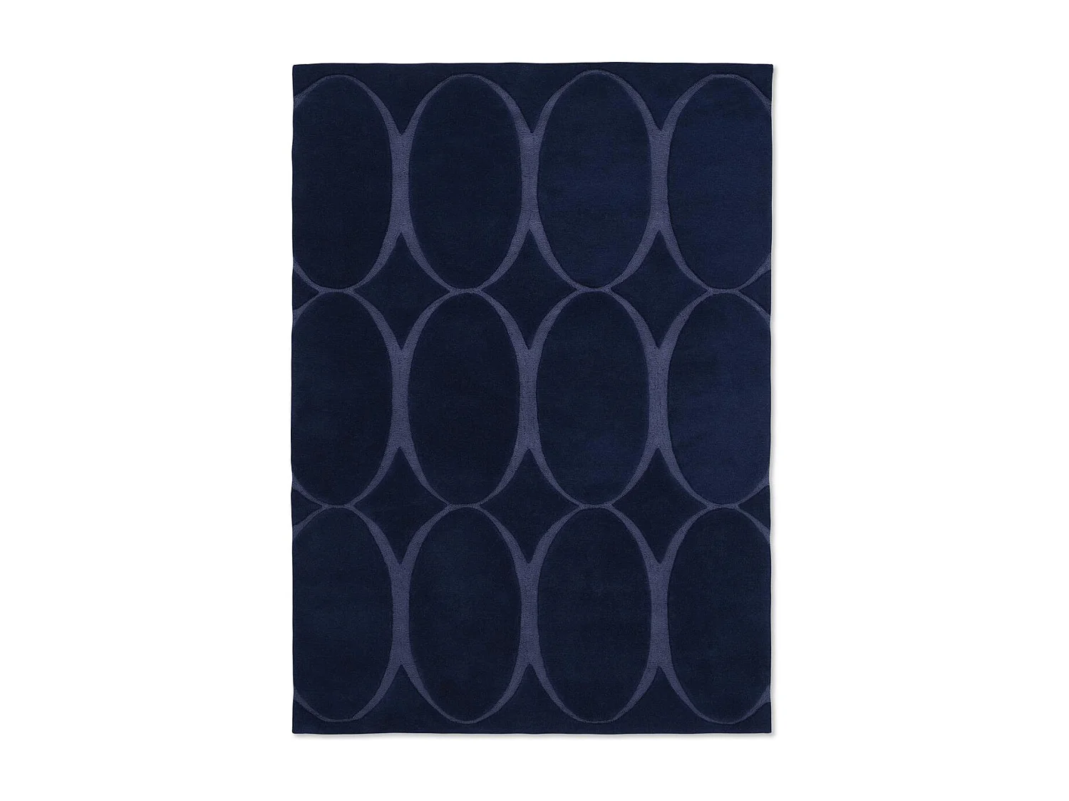 tappeto per camera da letto 170x240 realizzato a mano in lana blu navy rettangolo modello semplice