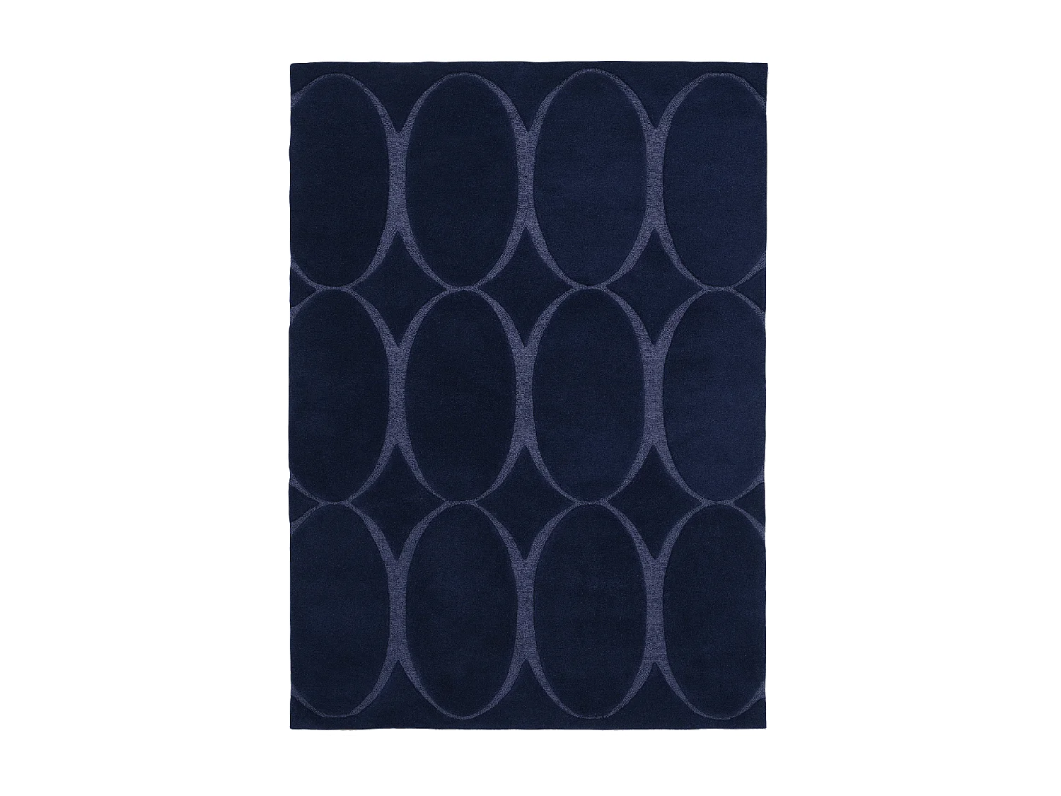 tappeto per camera da letto 170x240 realizzato a mano in lana blu navy rettangolo modello semplice