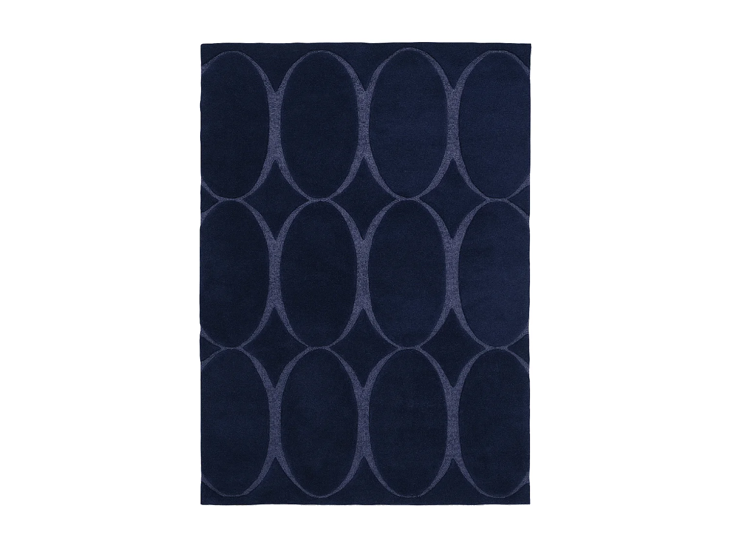 tappeto per camera da letto 170x240 realizzato a mano in lana blu navy rettangolo modello semplice