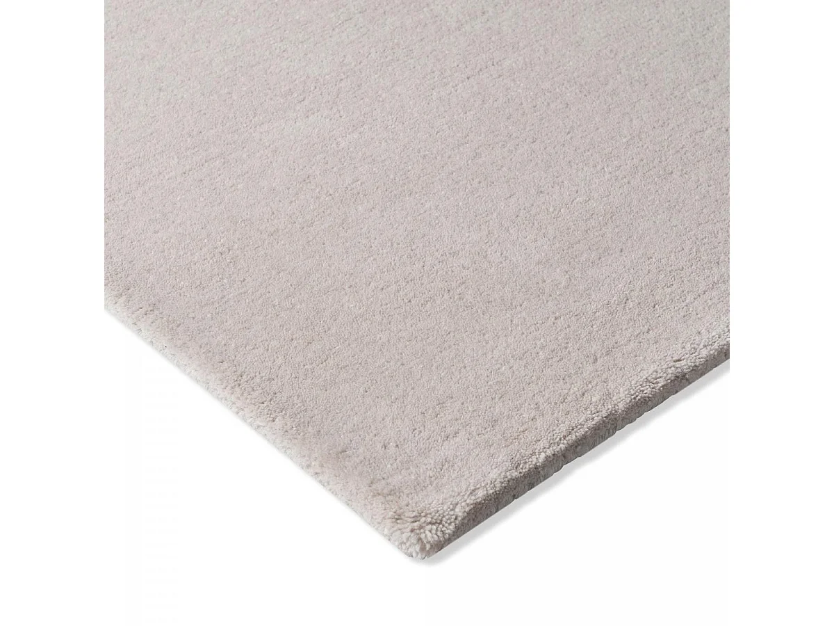 tapis salon 250x350 fait main en laine crème rectangle motif abstrait BC DECOR