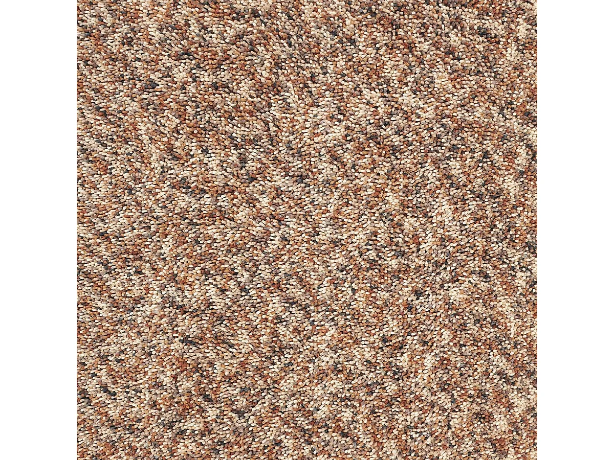 Tapis shaggy 140x200 rectangle tissé crème en laine motif faux uni DOTS