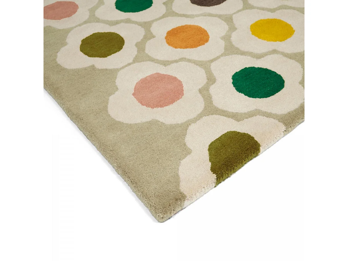 tapis chambre 160x230 fait à la main en laine beige et crème motif scandinave