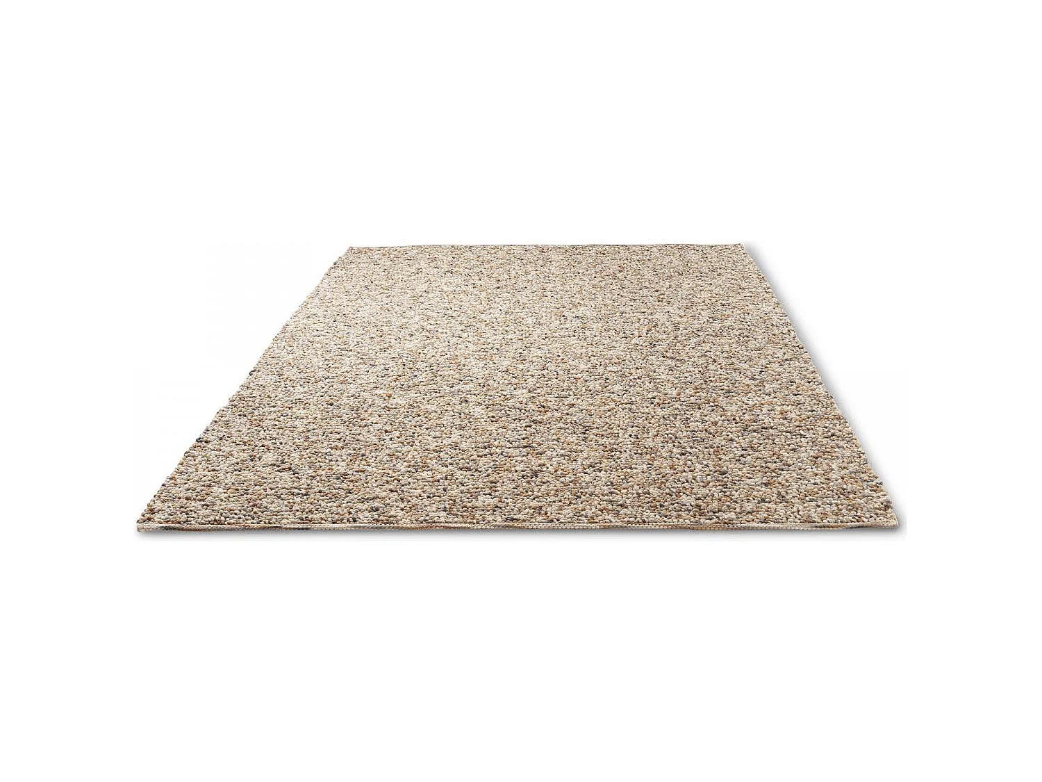 tapis grand salon 250x350 fait main en laine beige et gris motif simple