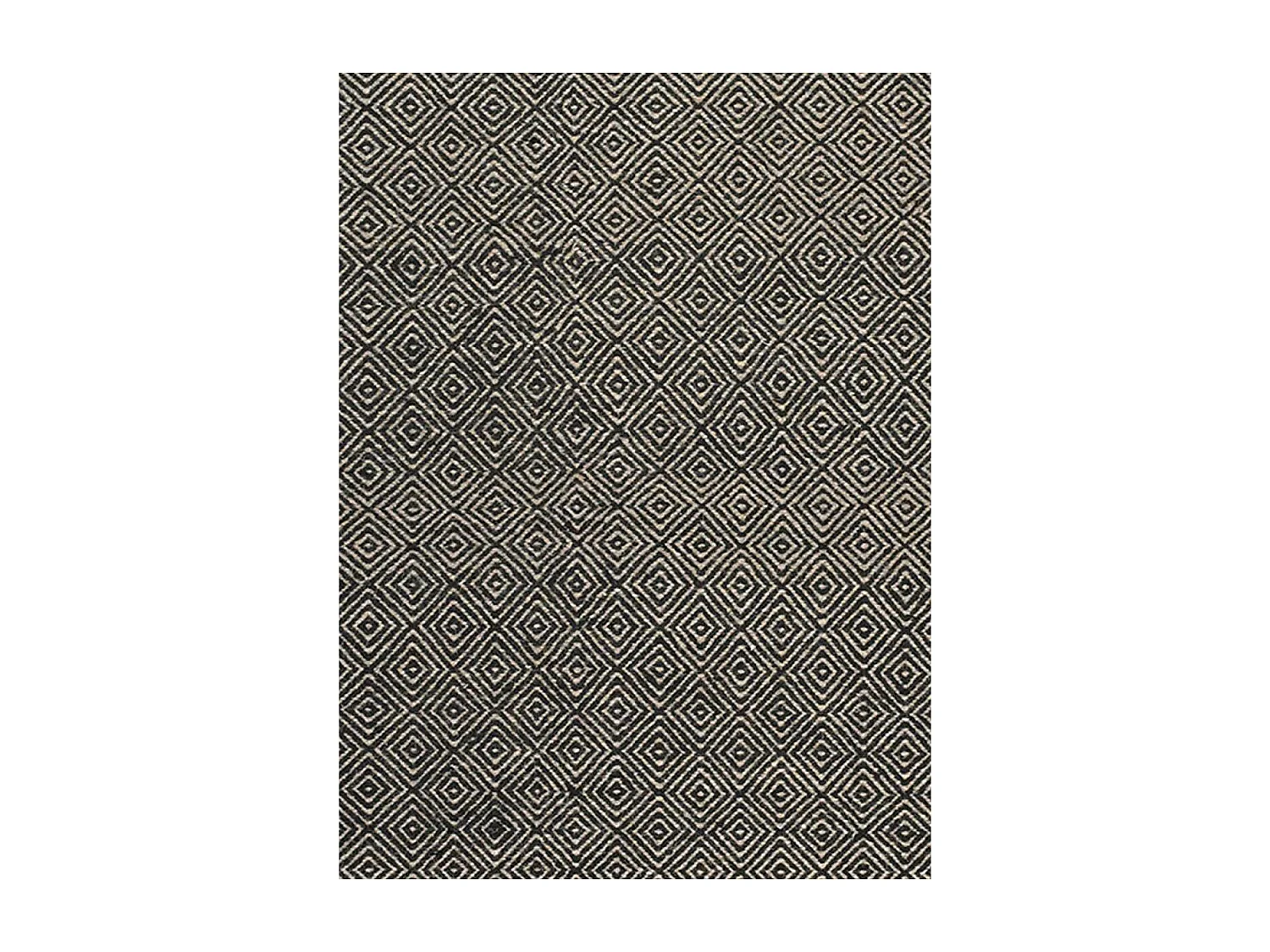 Tapis kilim 200x300 rectangle fait main en laine gris motif géométrique
