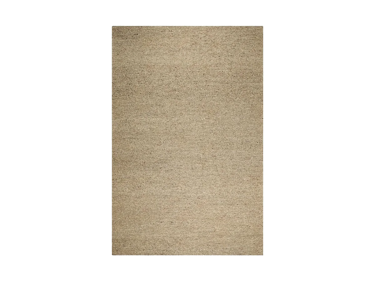 Tapis kilim 140x200 rectangle fait main en laine gris motif uni LOOK 406