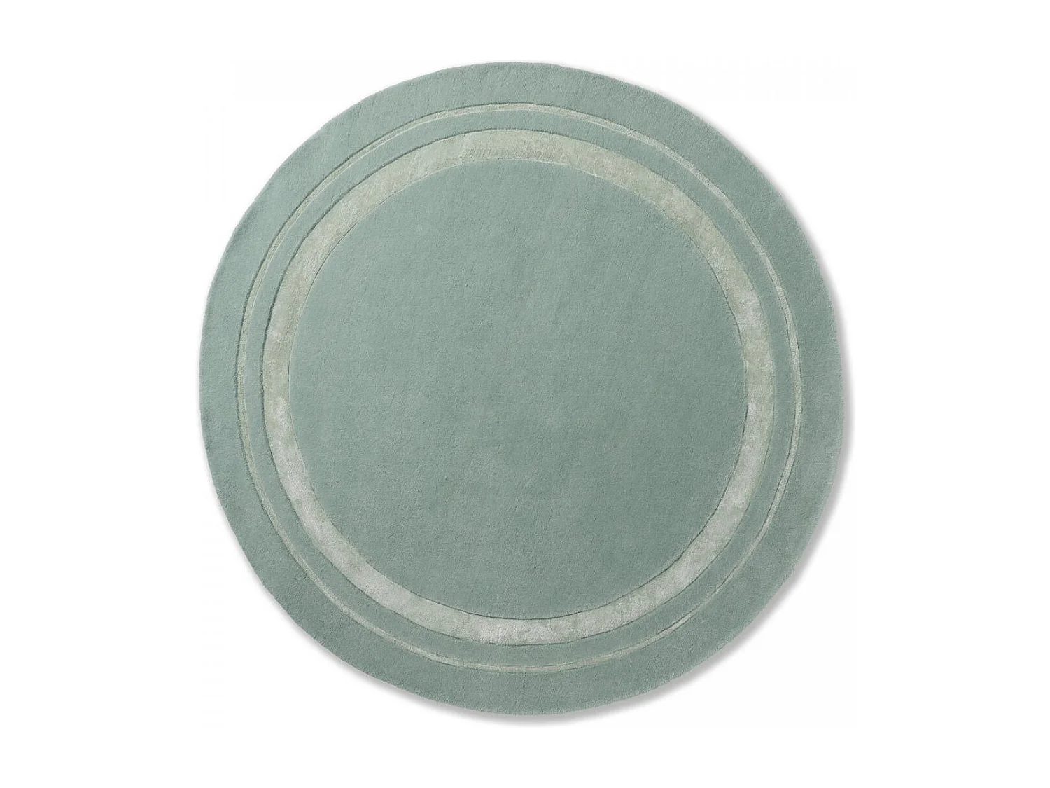 tapis chambre 140x200 fait main en laine vert rectangle motif simple REDOOK