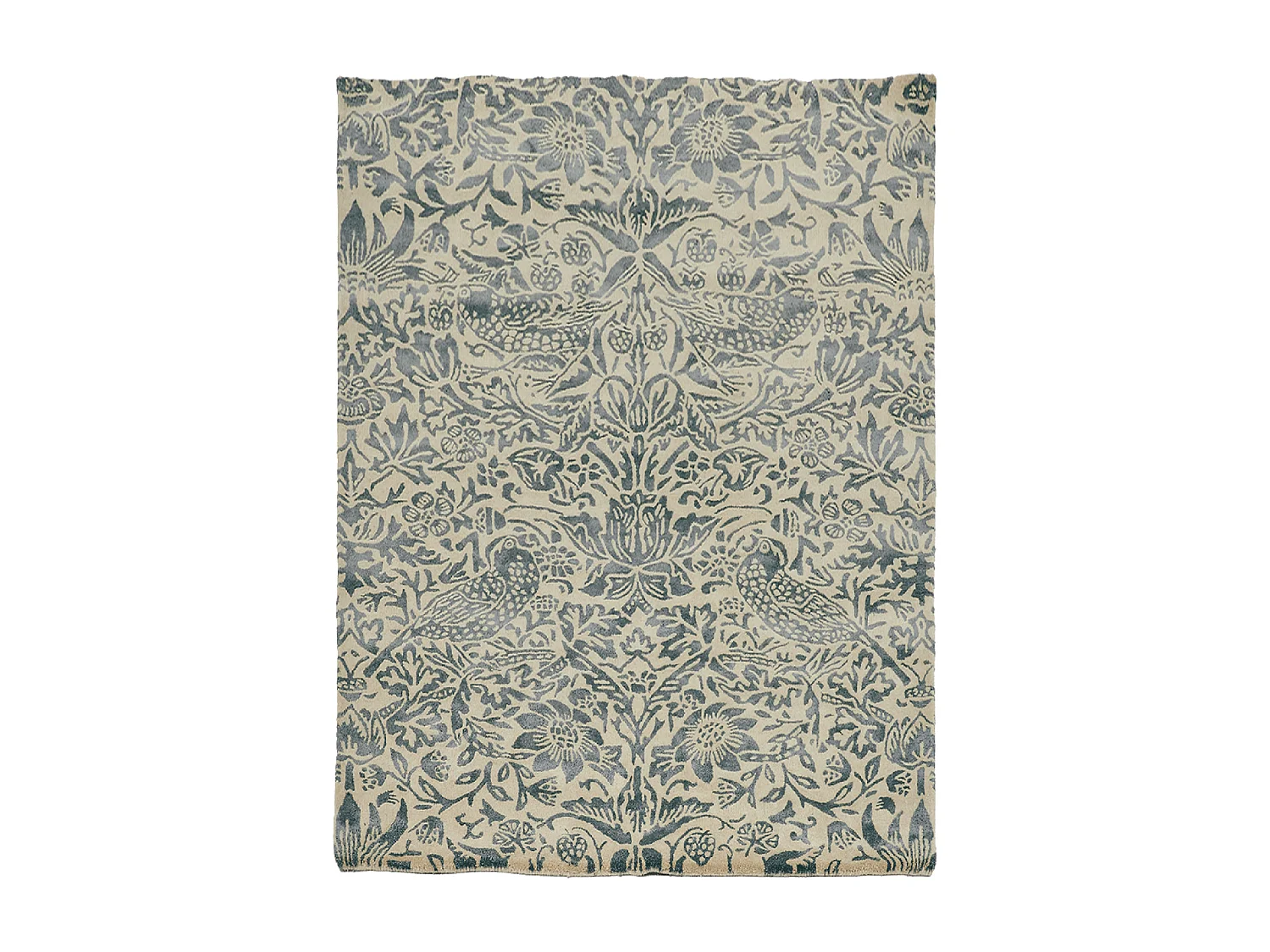 tapis salle à manger 250x350 fait à la main en laine gris et taupe