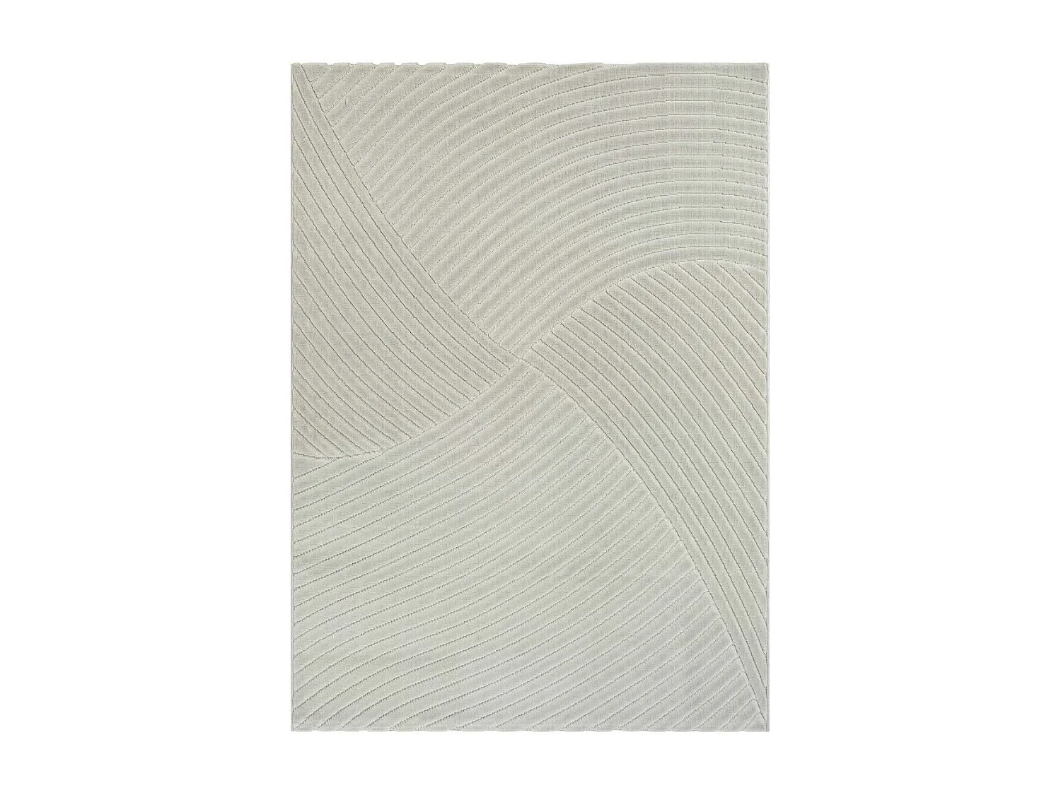 Tapis intérieur extérieur 80x150 en relief LYN14 GEMGRAF Gris ton sur ton