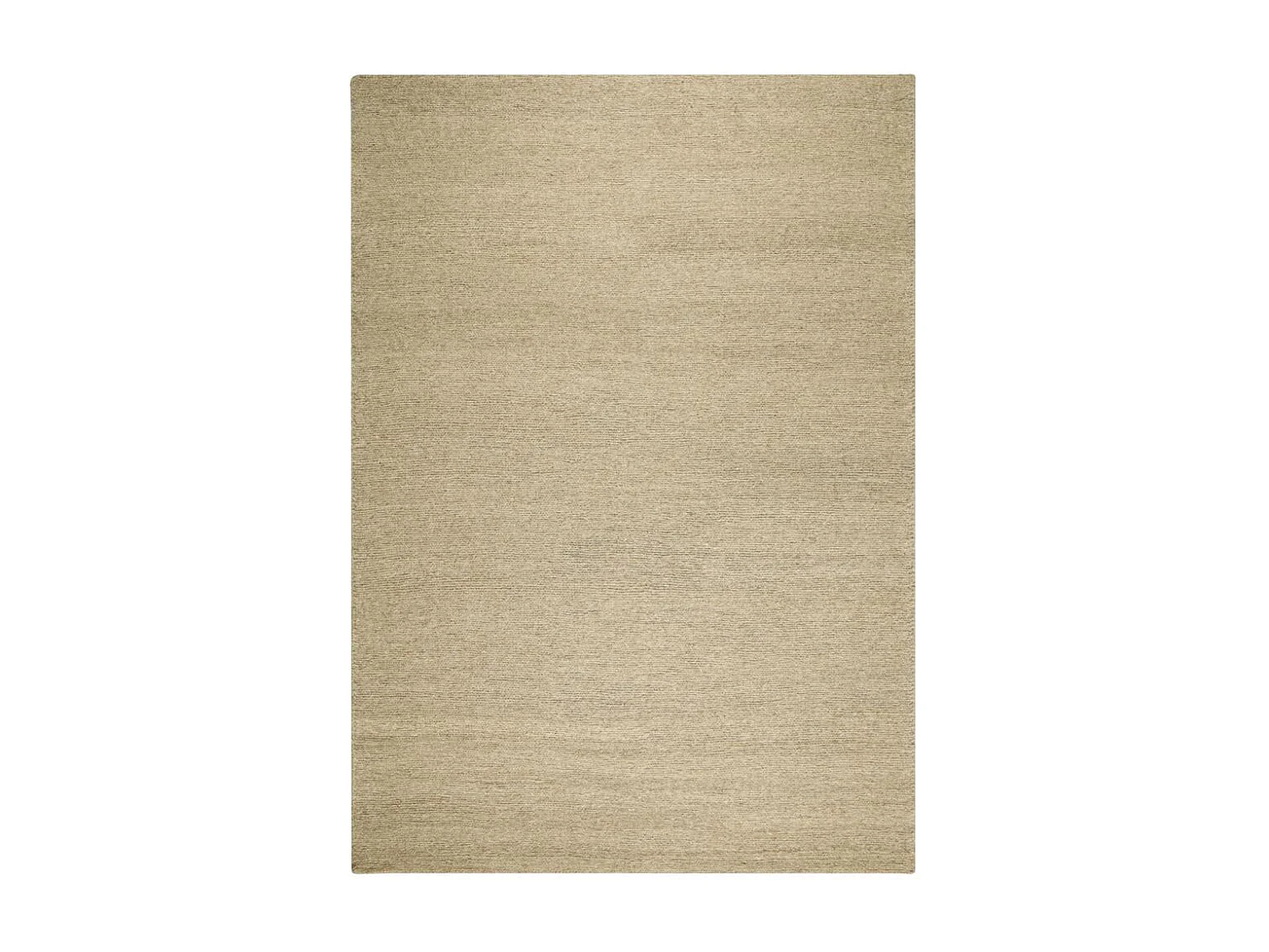 Tapis kilim 140x200 rectangle fait main en laine taupe motif uni LOOK 406