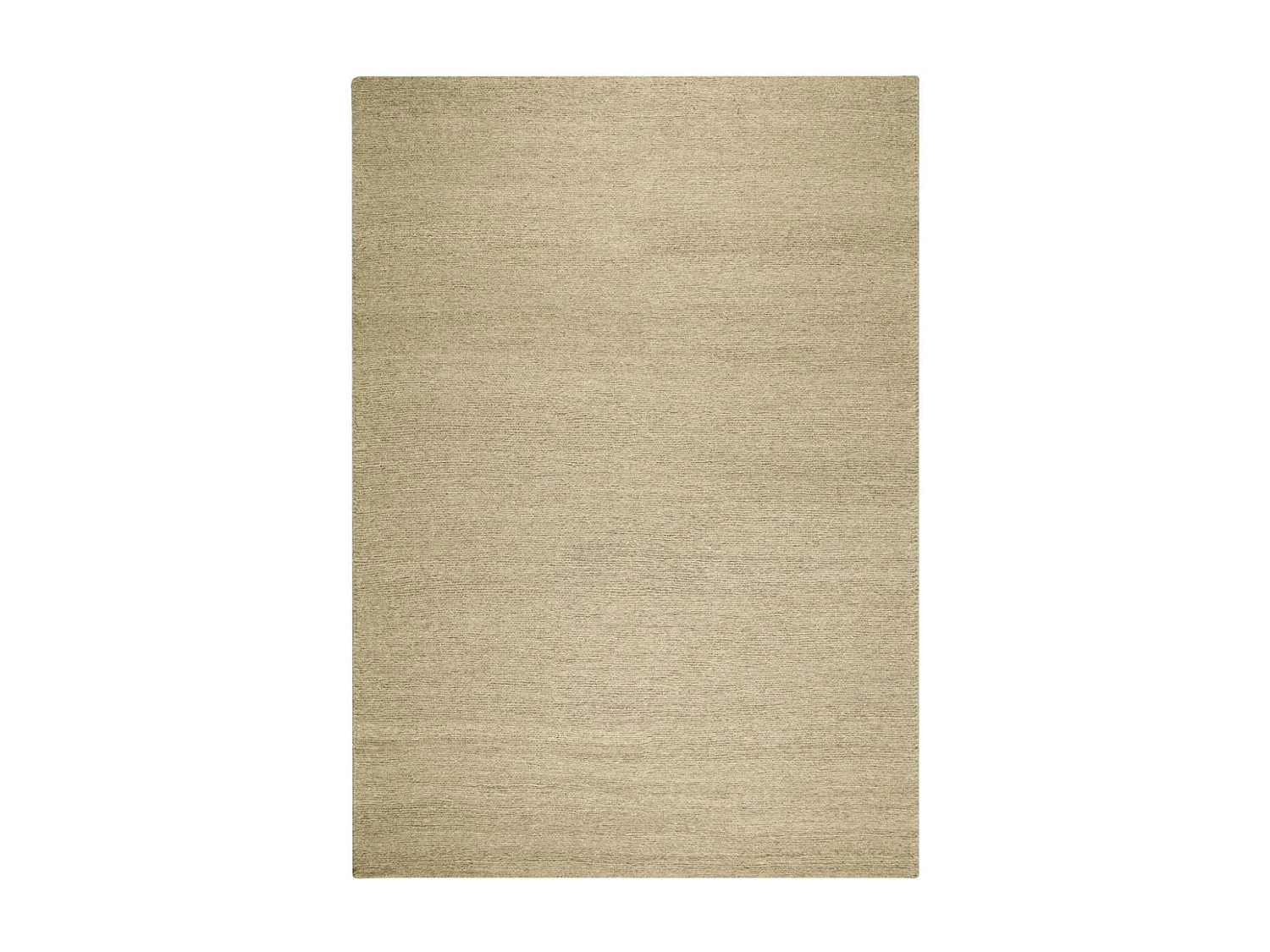Tapis kilim 140x200 rectangle fait main en laine taupe motif uni LOOK 406