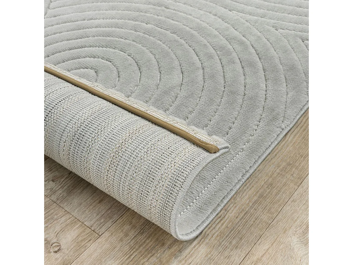 Tappeto da soggiorno ARC6EL 240x340 cm Grigio - Grande tappeto da soggiorno morbido e setoso