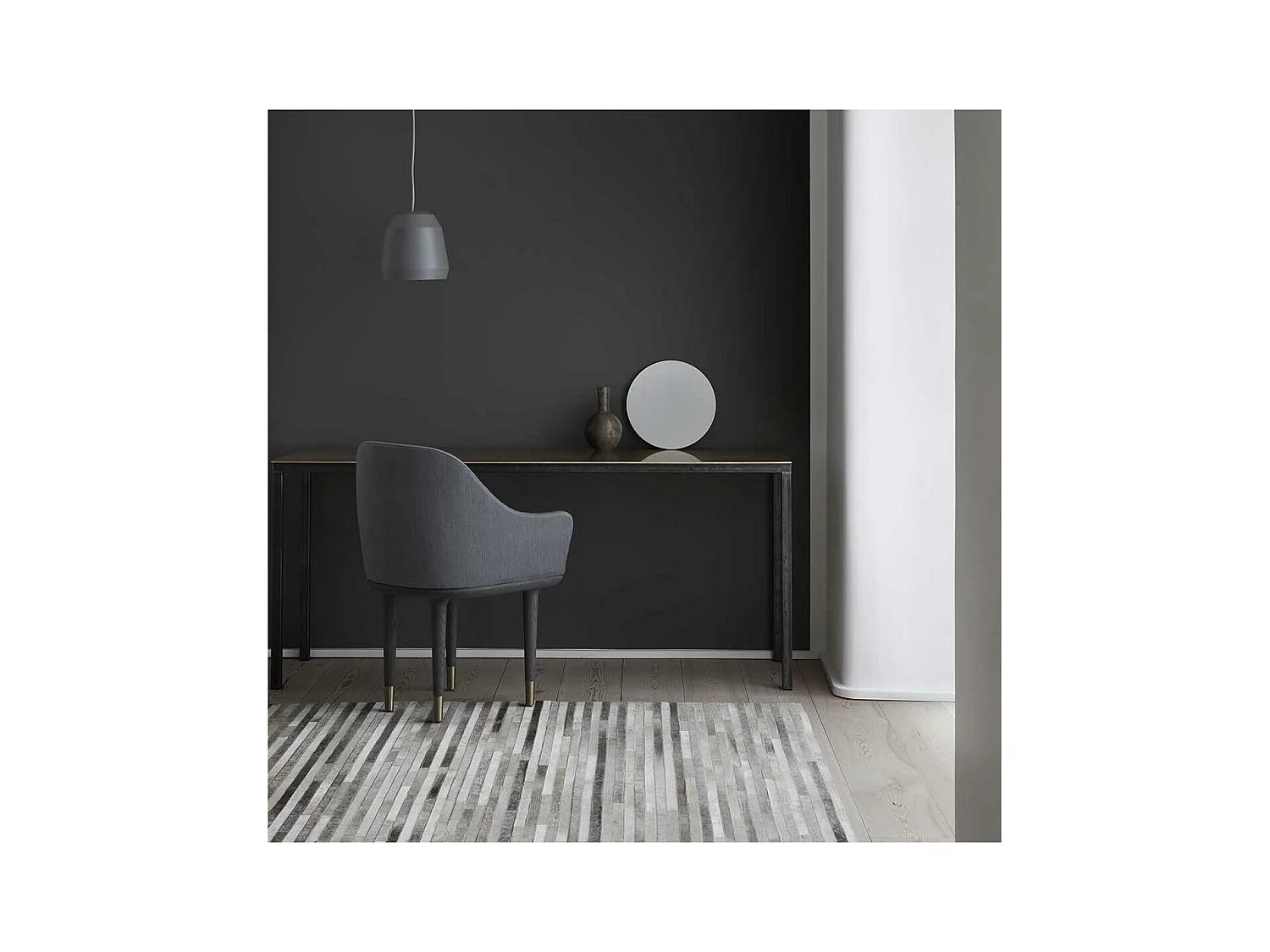 Tapis peau de vache 170x240 kilim fait main gris