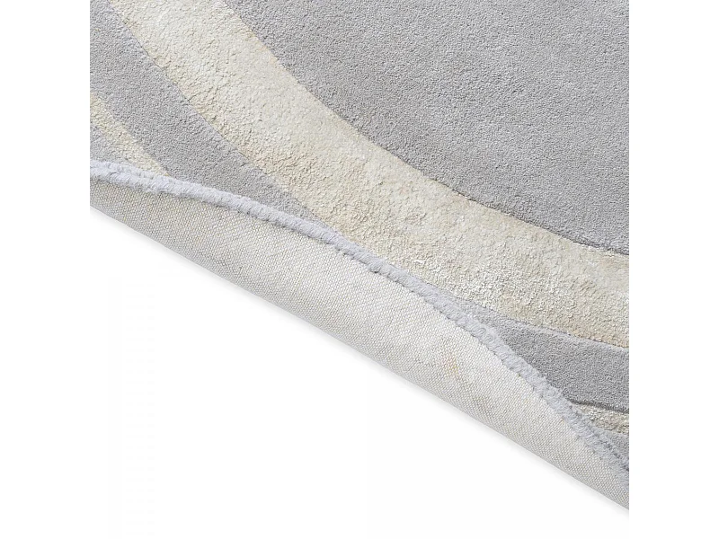 Tappeto rotondo Ø200cm fatto a mano in lana modello semplice per sala da pranzo REDOOK