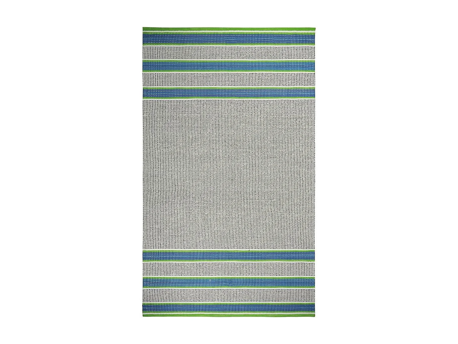 tapis chambre 160x260 fait à la main bleu et gris rectangle motif géométrique