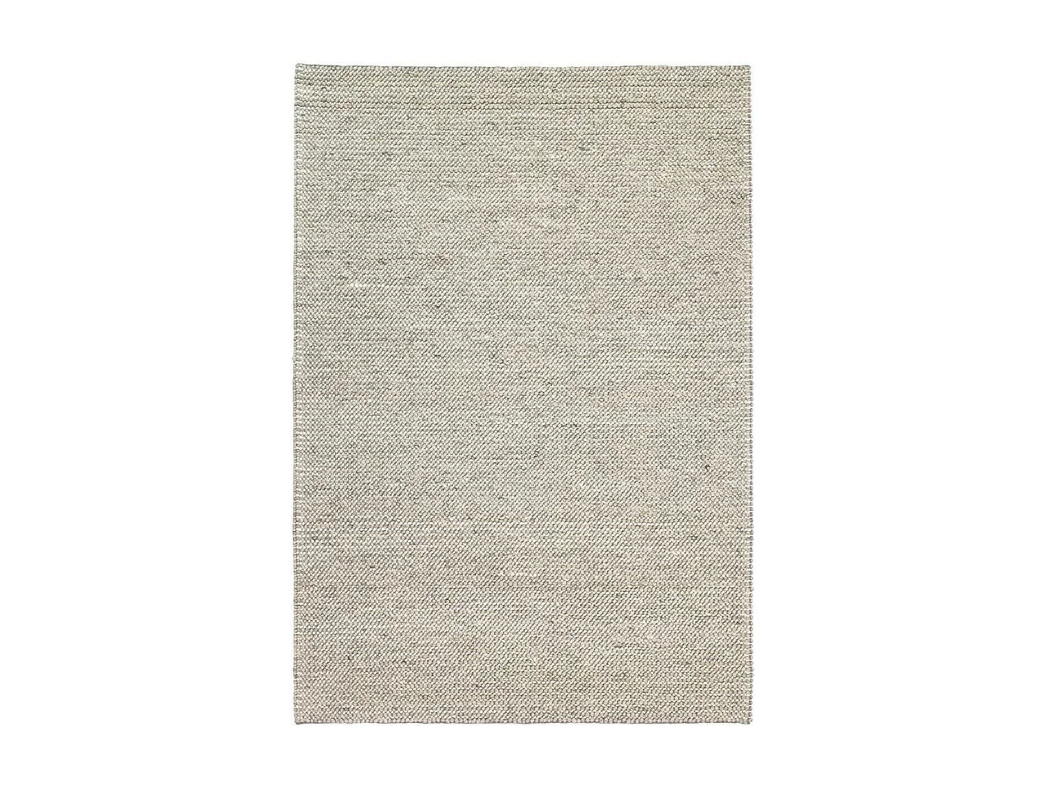 Tapis kilim 170x240 rectangle fait main en laine gris motif uni LOOK 603