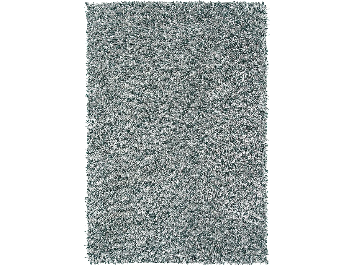 Tappeto shaggy in lana intrecciata con motivo finto tinta unita ROCKS