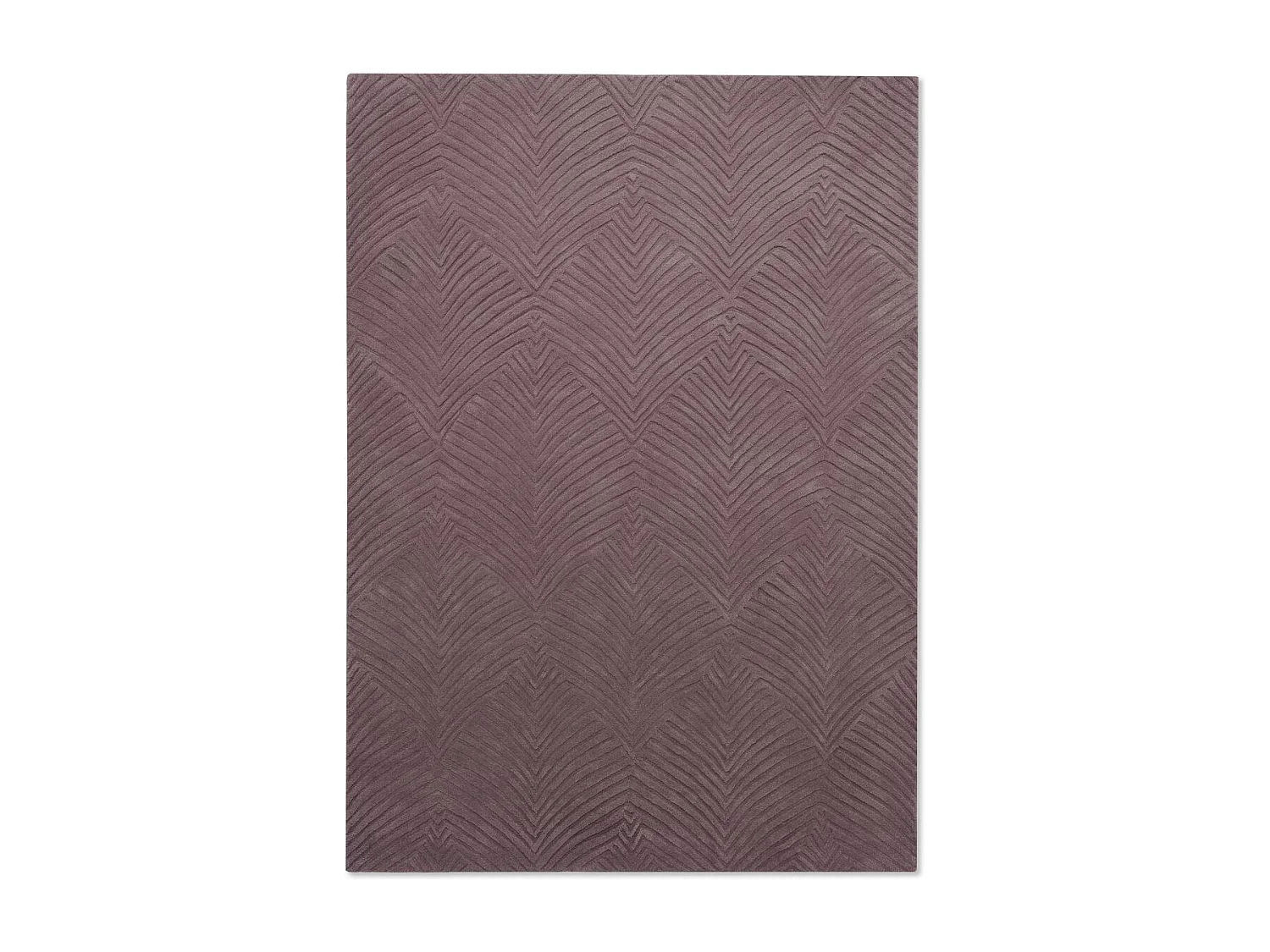 tapis entrée 120x180 fait à la main en laine bordeaux rectangle motif faux uni