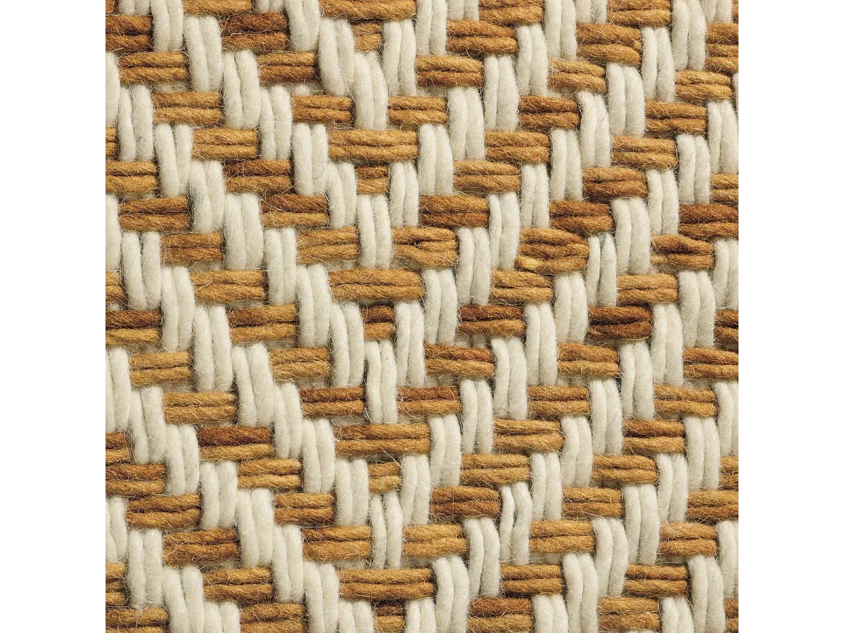 Tappeto Kilim 200x280 rettangolo intrecciato in lana marrone e beige modello semplice