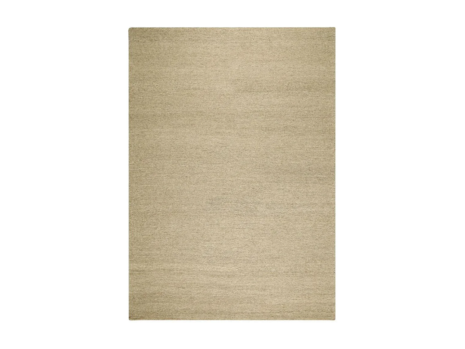 Tapis kilim 170x240 rectangle fait main en laine taupe motif uni LOOK 406