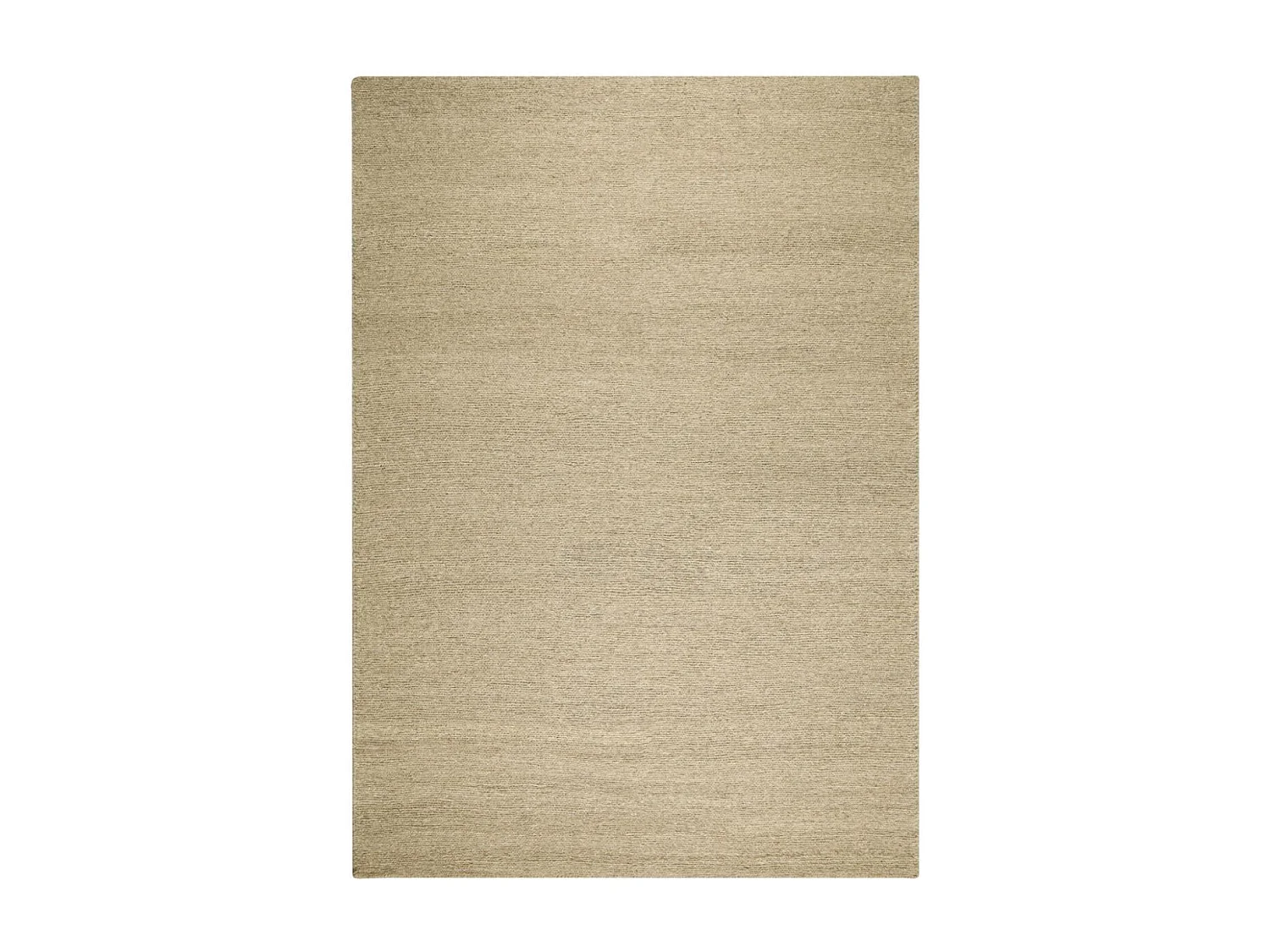 Tapis kilim 170x240 rectangle fait main en laine taupe motif uni LOOK 406