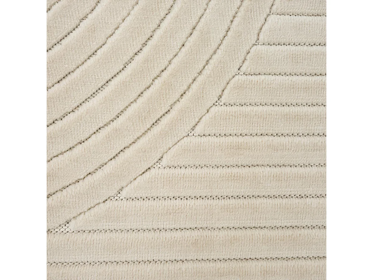 Tapis intérieur extérieur 200x280 en relief LYN14 ARC6EL Beige ton sur ton