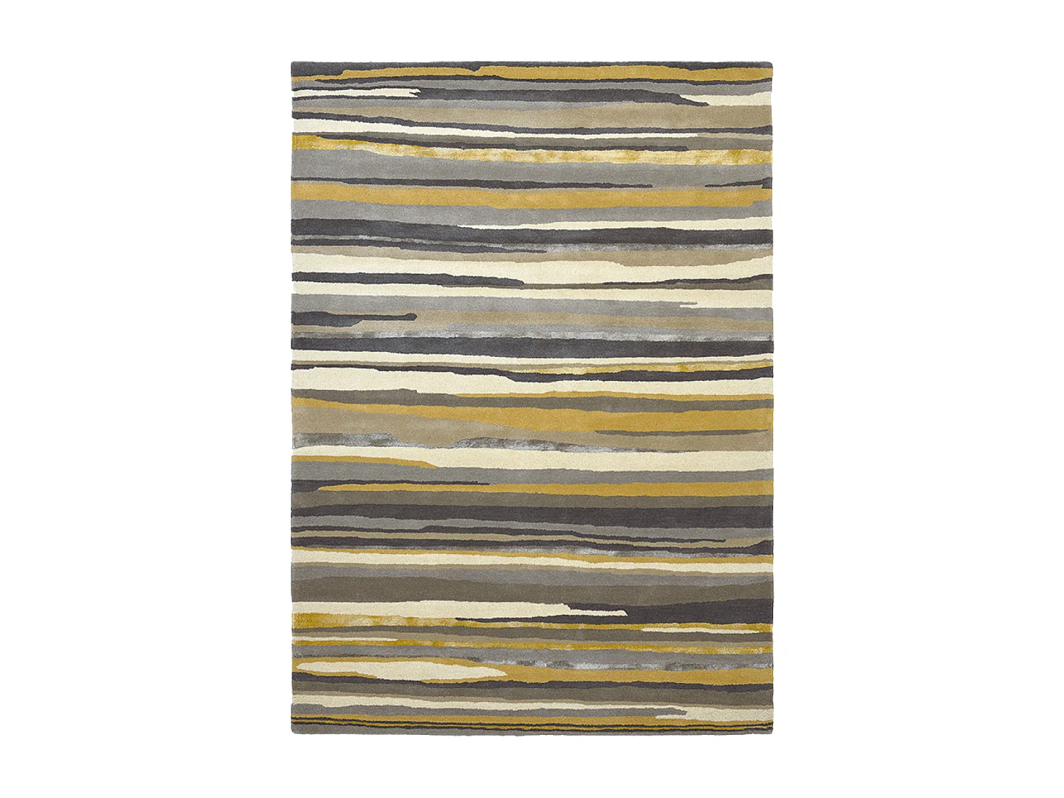 tapis entrée 140x200 fait à la main en laine gris et taupe motif géométrique