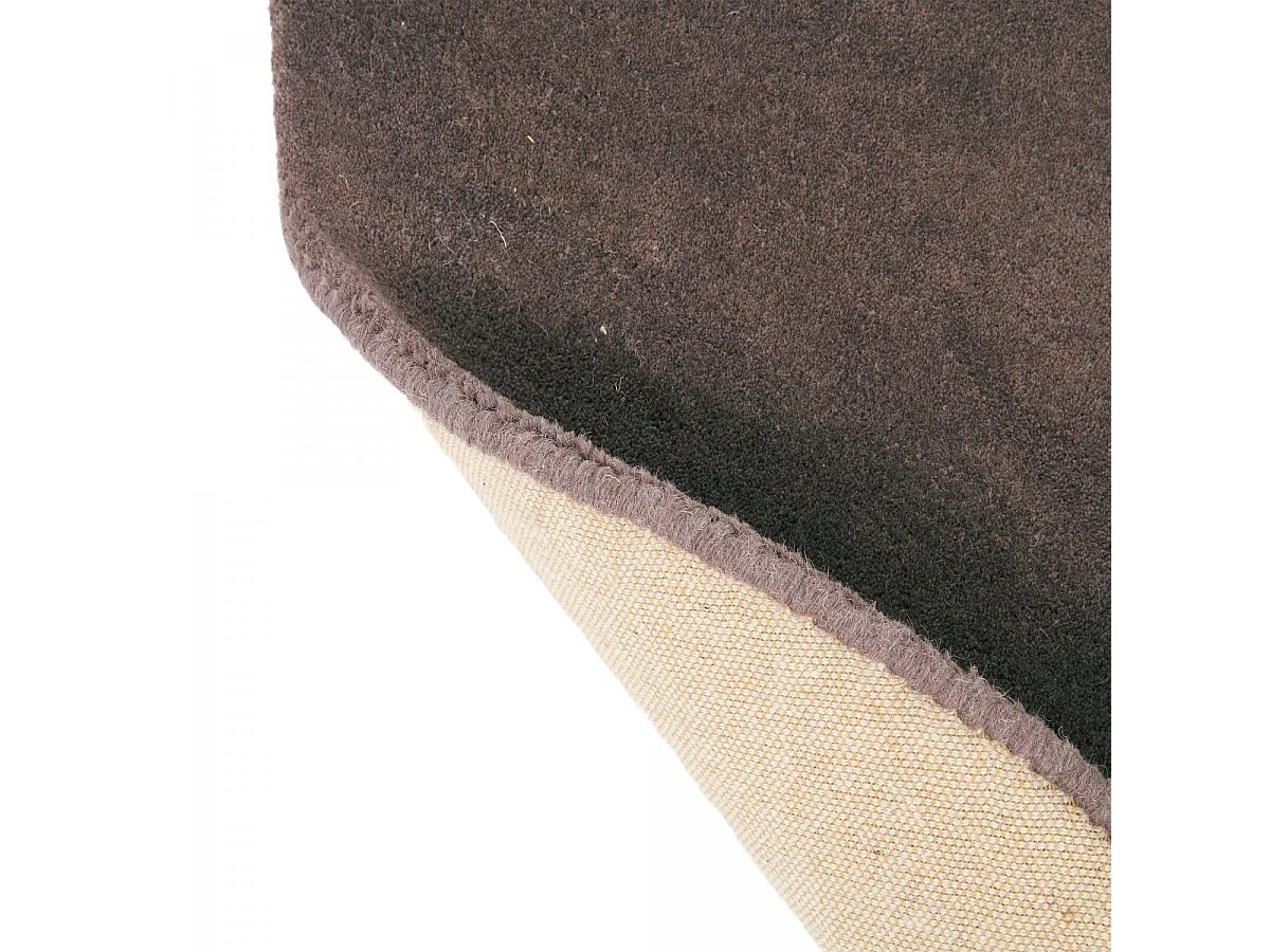 Tapis rond Ø150cm fait à la main en laine motif floral pour chambre TRANKI R