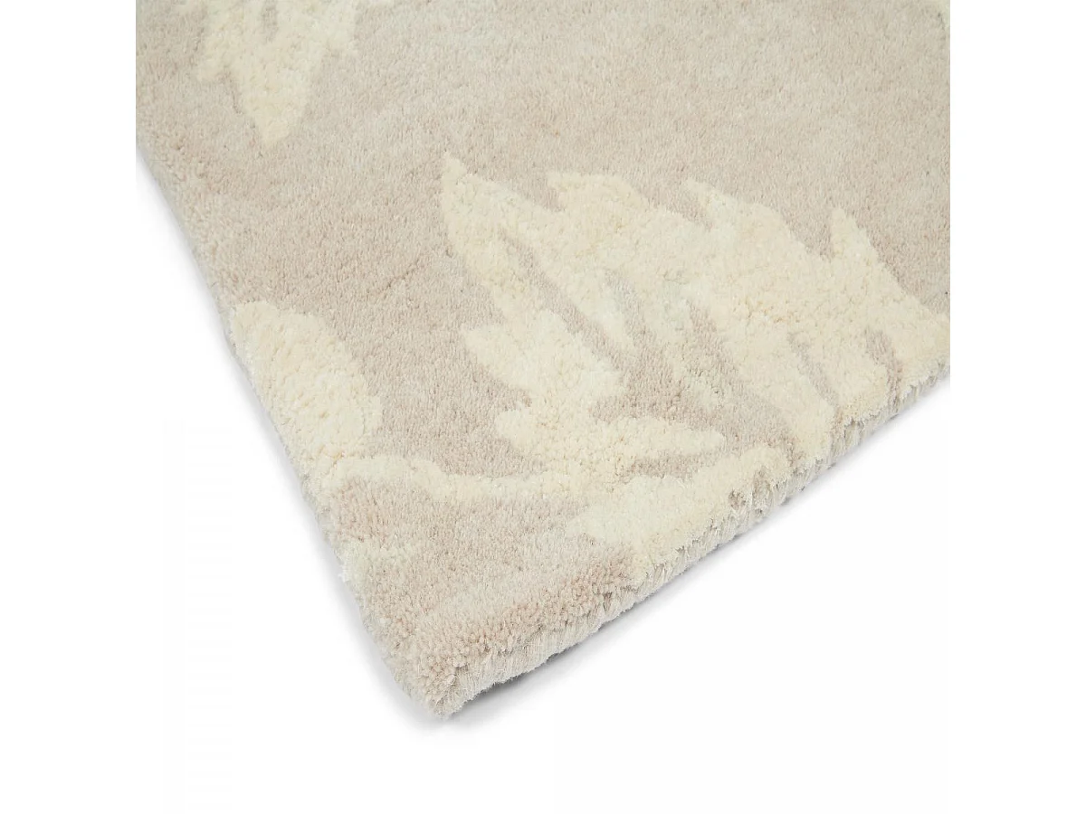 tapis salon 170x240 fait à la main en laine beige clair et beige foncé