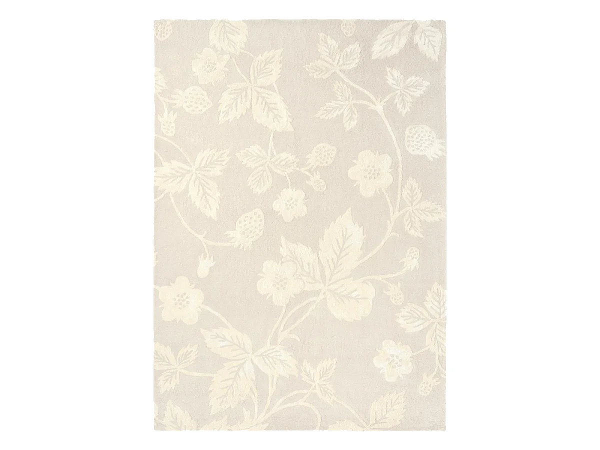 tapis salon 170x240 fait à la main en laine beige clair et beige foncé